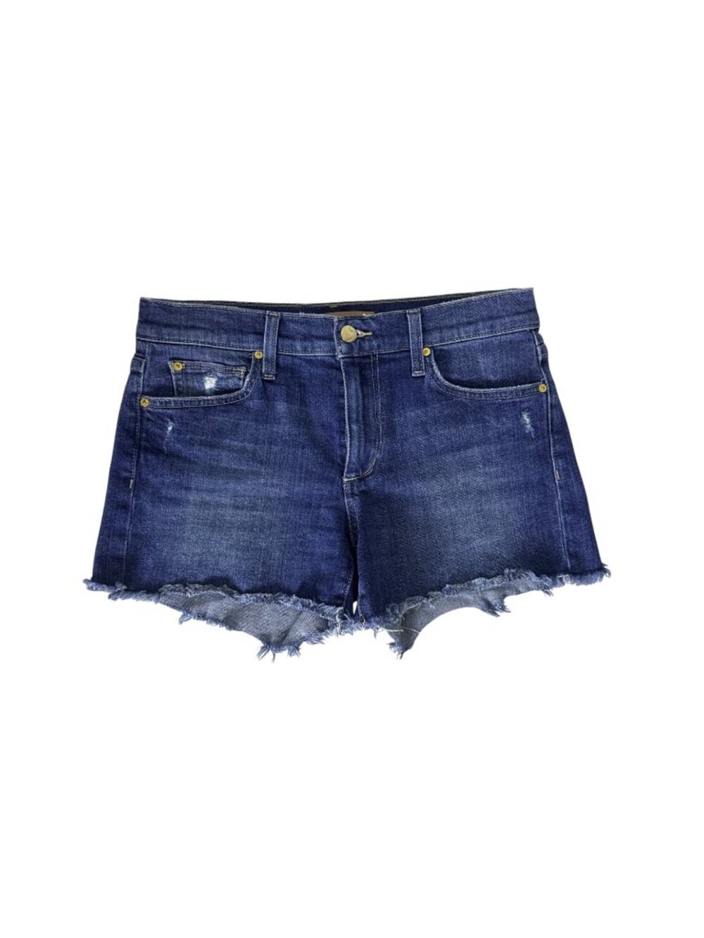 Joes Jeans The Ozzie 4" Cut Off Womens Denim Shorts W26 Frayed Hem Blue